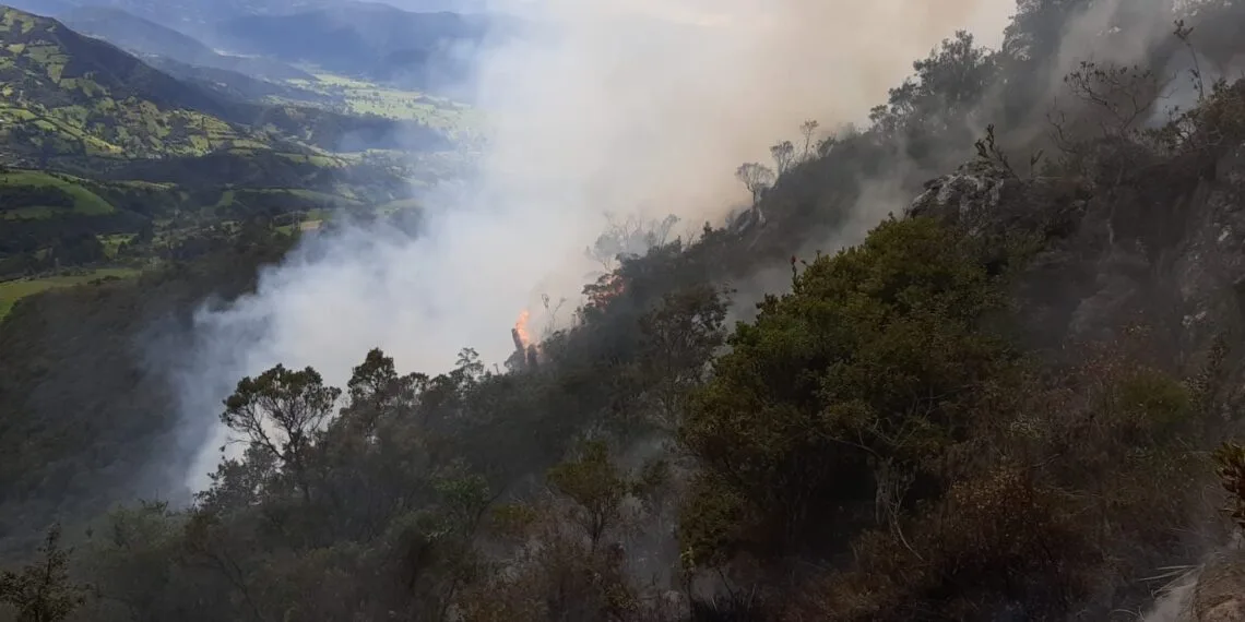 16 municipios de Boyacá en Alerta Roja por ocurrencia de incendios forestales