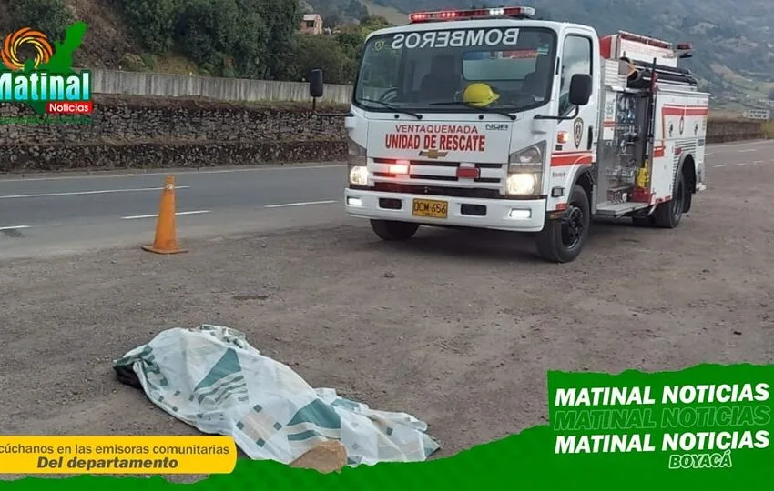 Perdió la vida por dormirse debajo del vehículo. Conozca los detalles del accidente registrado en la vía Tunja-Ventaquemada