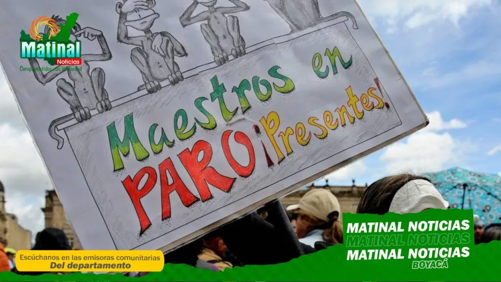 Docentes de Boyacá se suman a paro nacional de 24 horas y protagonizan movilizaciones este 15 de abril