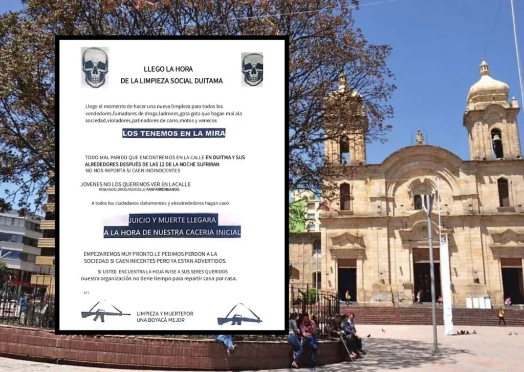 Panfleto que circula en 'La Perla’ de Boyacá' genera zozobra entre la comunidad 
