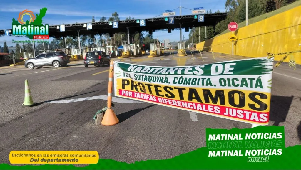 Peaje de Tuta completa cerca de tres días con talanqueras levantadas; comunidades anuncian nuevas medidas si no se firman acuerdos