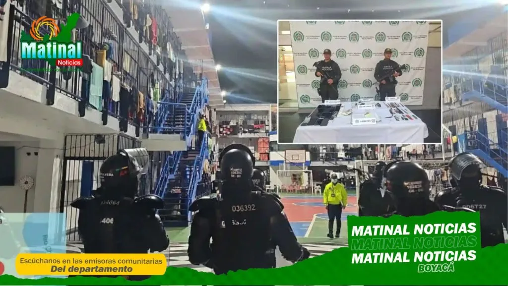 Nuevo operativo en la cárcel de Cómbita desmantela red de extorsionistas para el centro del país