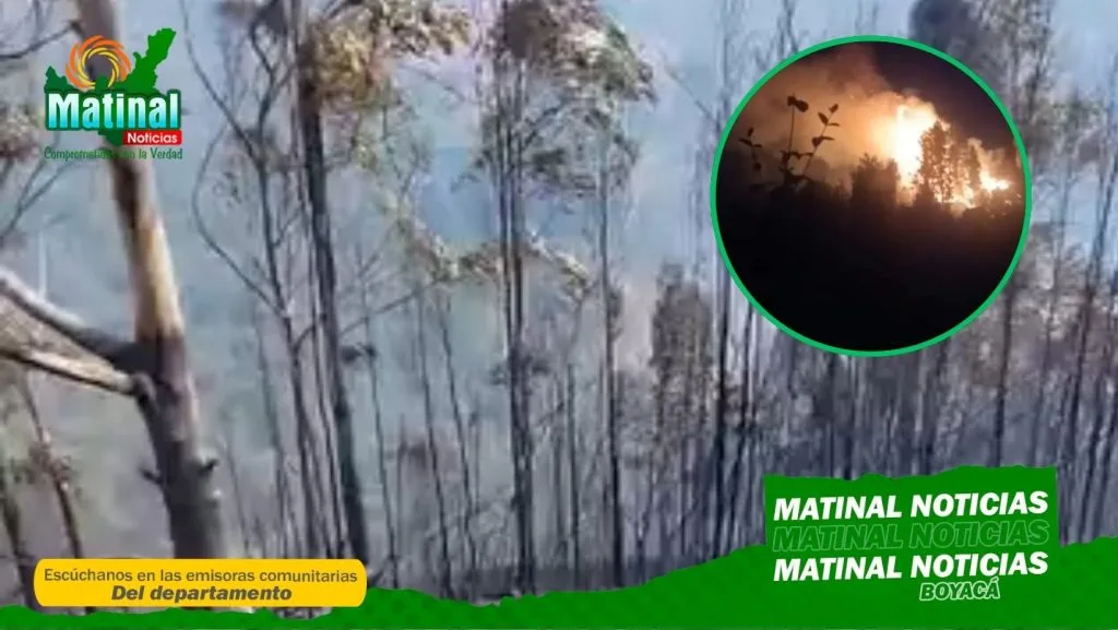 Incendio forestal en Sutatenza deja cerca de 25 hectáreas afectadas