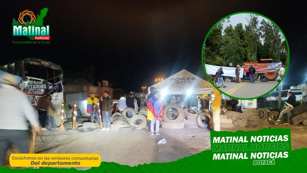 Bloqueos en vías de Boyacá: reportan al menos ocho puntos de concentración en el departamento