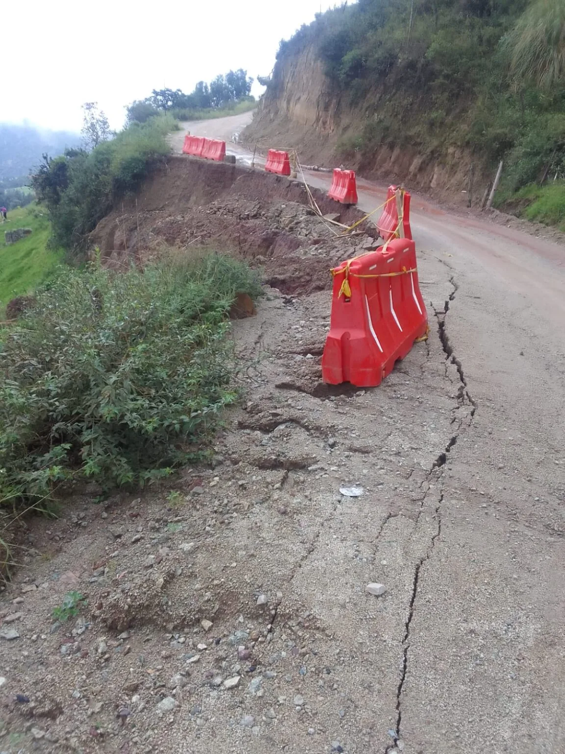Fuertes lluvias agudizan el mal estado de la vía Sativasur - Sativanorte - Paz de Río