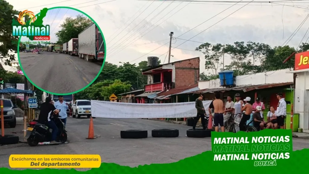 Continúa el paro en Puerto Boyacá: bloqueos intermitentes en el kilómetro 2,5 de la autopista troncal del Magdalena Medio