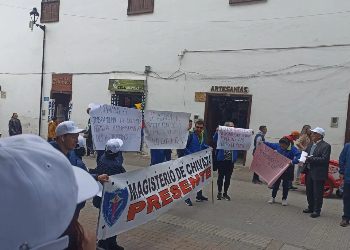 Dialogo con el Gobernador y Secretaria de Educación, solicitud de directivos docentes de Boyacá