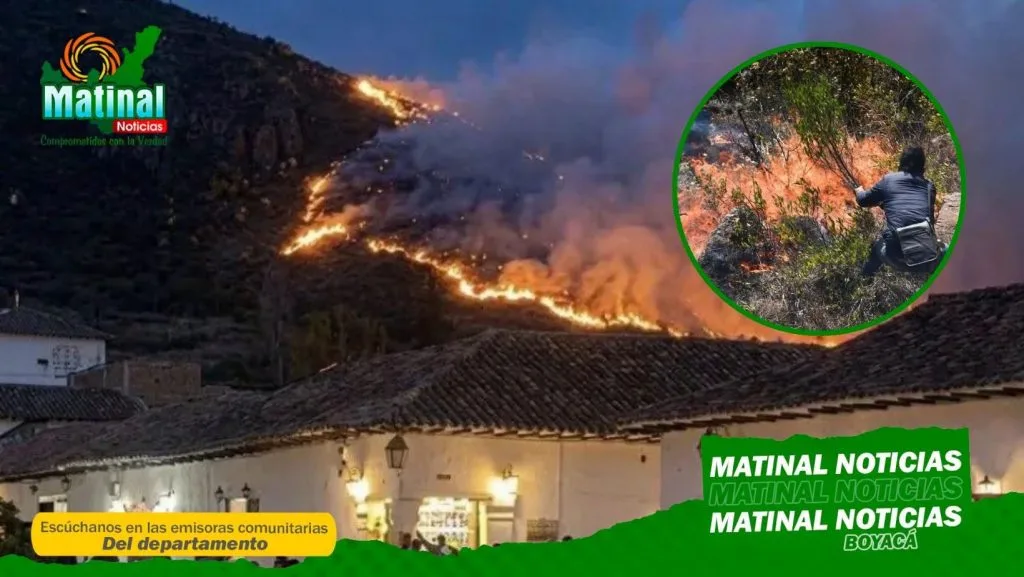 #INCENDIO DE VILLA DE LEYVA ALCANZA 338 HECTÁREAS CONSUMIDAS PERO MANTIENE 50% DE CONTROL