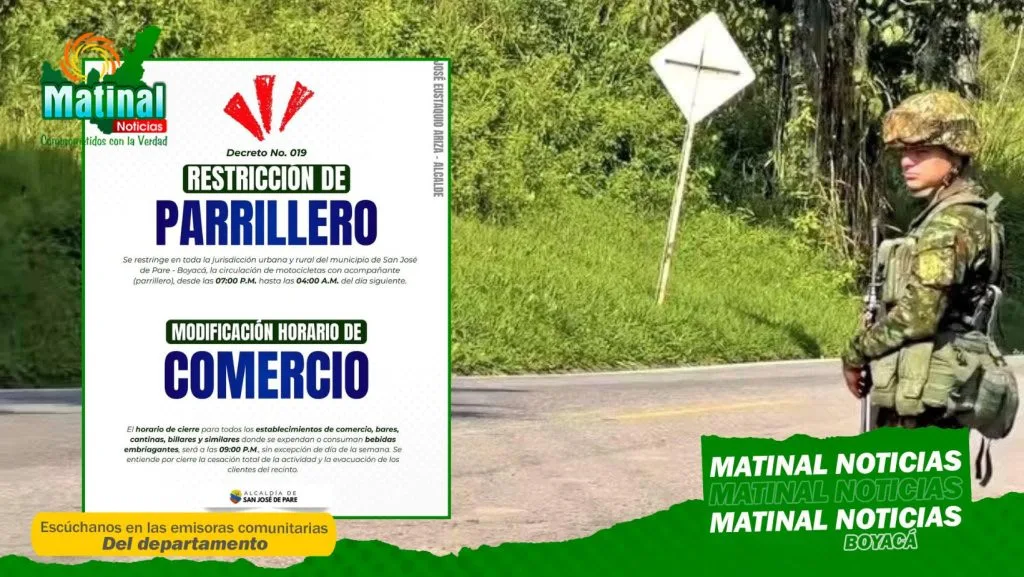 Preocupación por seguridad en San José de Pare tras aparición de panfletos amenazantes