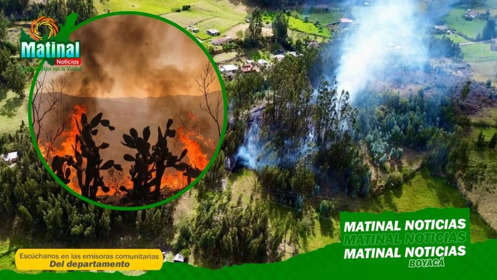 90 municipios de Boyacá están en alerta por alta probabilidad de incendios forestales