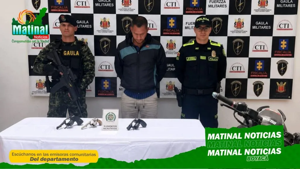 Capturado en flagrancia un presunto responsable de hurto a mano armada en una joyería de Chiquinquirá, Boyacá