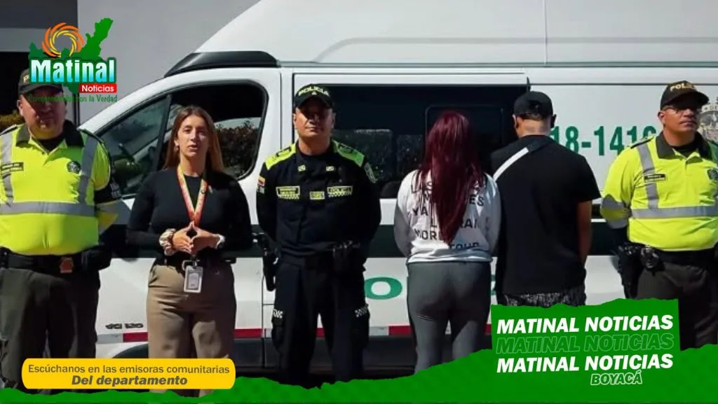 Capturan a dos personas con 10 kilogramos de marihuana durante operativo de control en Paipa