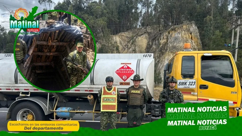 Primera Brigada reporta incautación de 9.050 galones de combustible e intervención de ocho minas en Boyacá