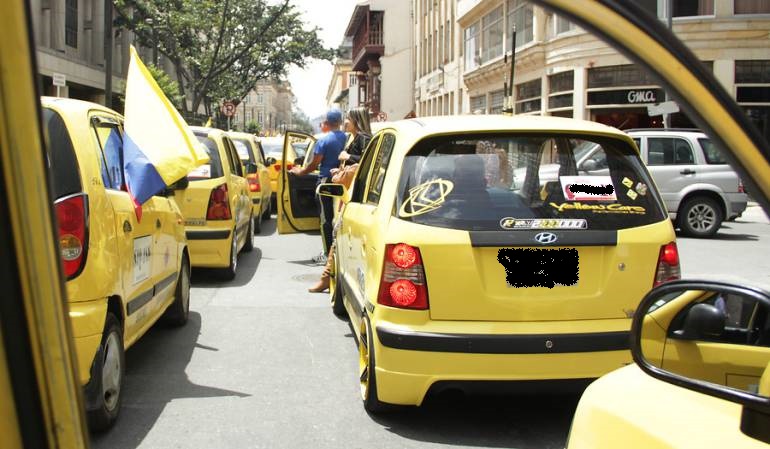  Taxistas de Tunja y Duitama se unen a la protesta nacional del gremio este miércoles