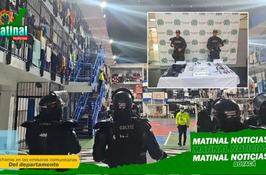Nuevo operativo en la cárcel de Cómbita desmantela red de extorsionistas para el centro del país