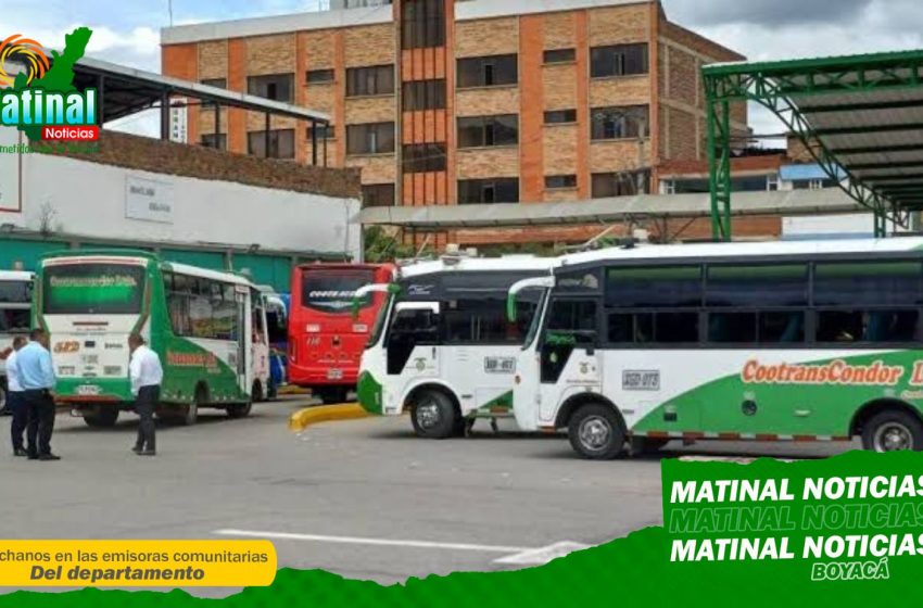  Empresas de transporte terrestre intermunicipal en la provincia de Sugamuxi reportan disminución constante de pasajeros