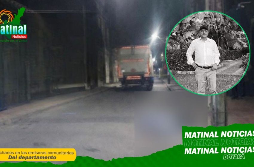  Adulto mayor fallece tras ser arrollado por un camión de carga en Sogamoso, Boyacá