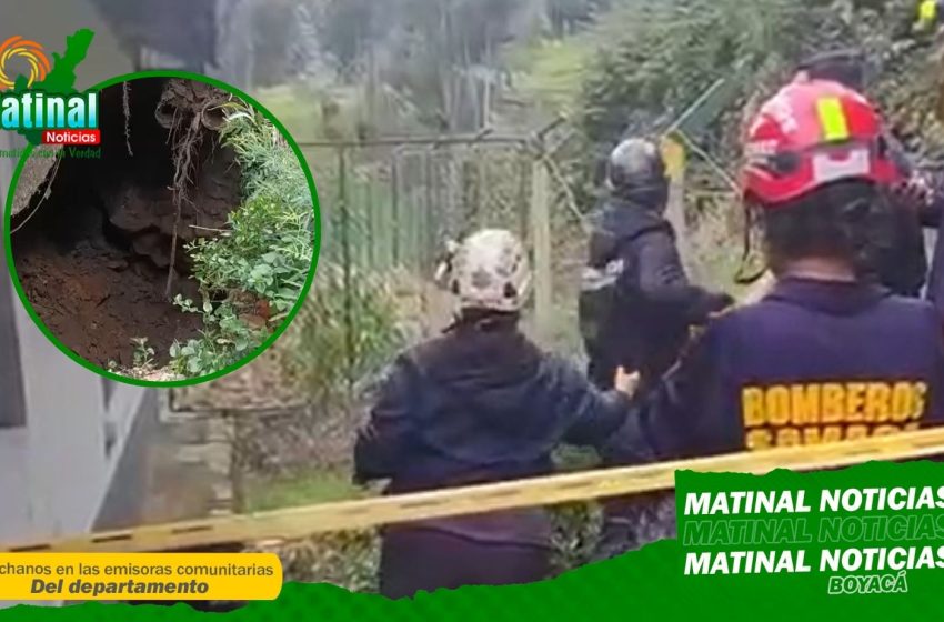  Emergencia en Samacá: Hundimiento compromete infraestructura de escuela rural en plena Semana Santa