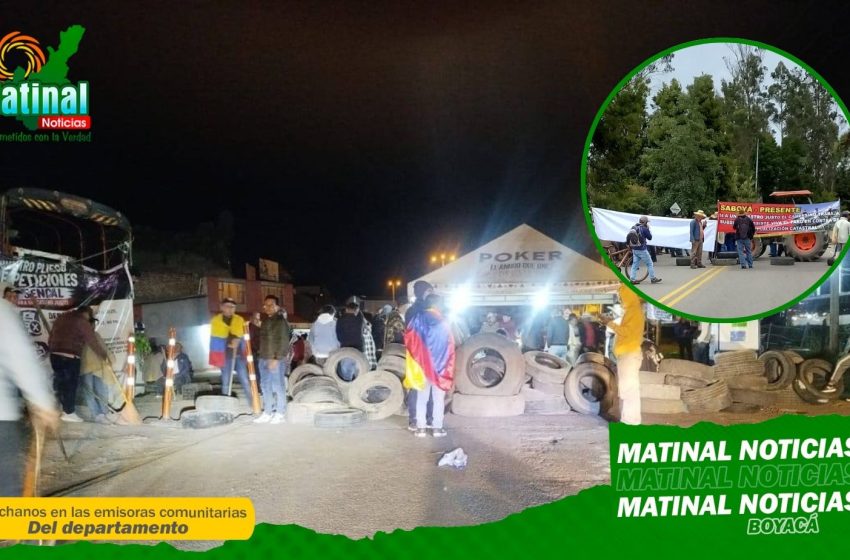  Bloqueos en vías de Boyacá: reportan al menos ocho puntos de concentración en el departamento