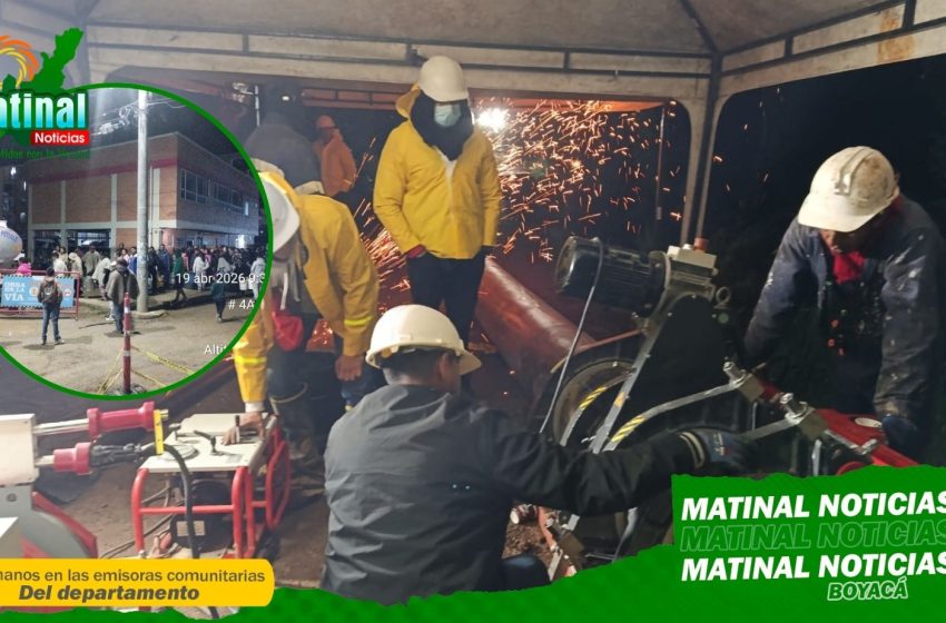  Más de 450 km de tuberías entran en fase de presurización para restablecer el servicio en Tunja