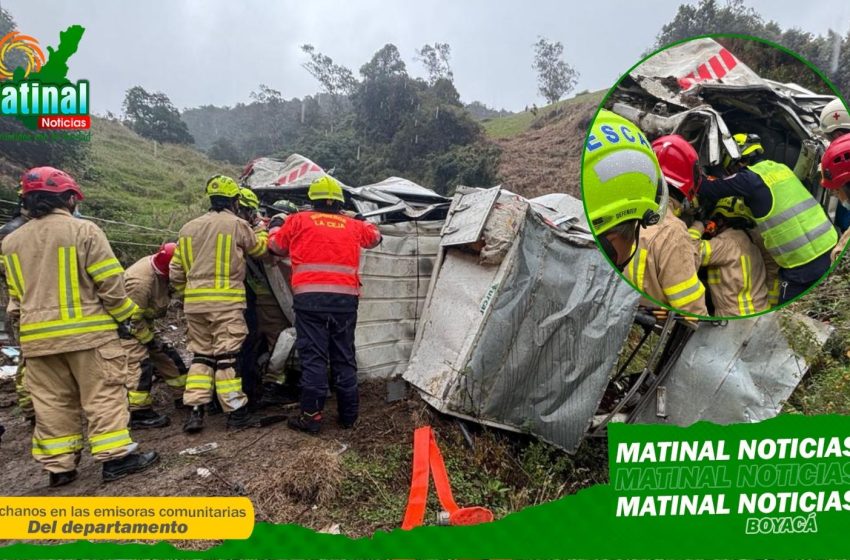  Tres trabajadores de Veolia se salvan de milagro tras caer a un abismo en Ventaquemada