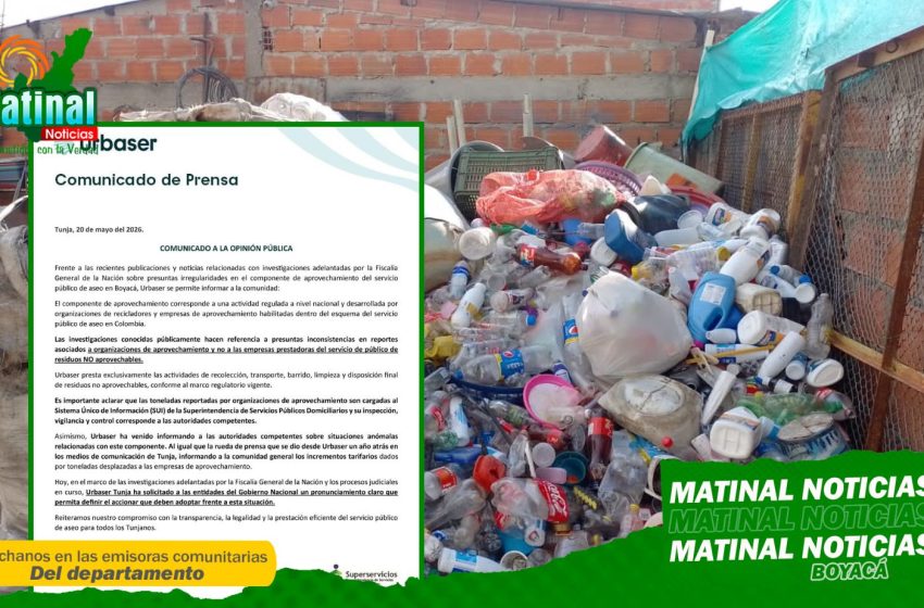  Veeduría ciudadana de servicios públicos mantiene la lupa puesta sobre los hechos ilegales que rodean los servicios de reciclajes en Tunja