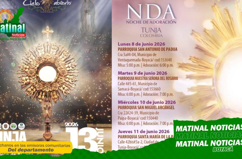  Tunja será el epicentro de la fe con «Cielo Abierto», el concierto católico de adoración más grande