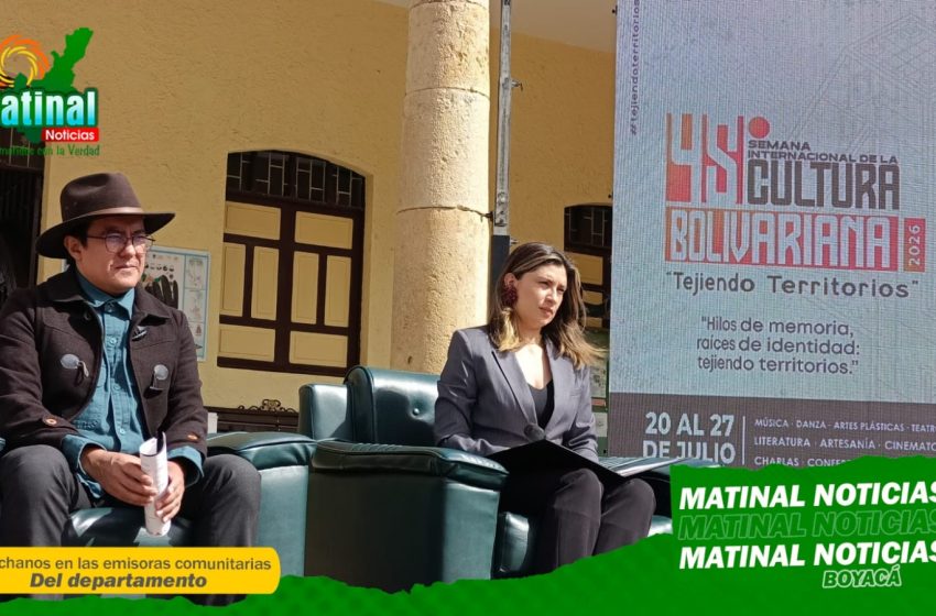  Duitama se viste de gala para la 45ª Semana Internacional de la Cultura Bolivariana: un encuentro familiar que «teje territorios»