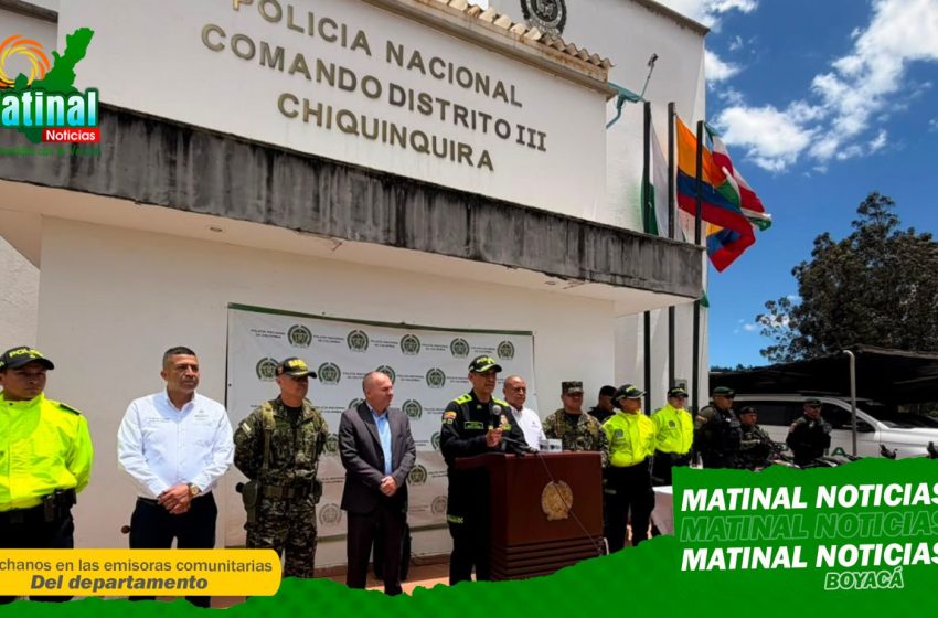  Autoridades reportan capturas y nuevos resultados contra la delincuencia en Chiquinquirá