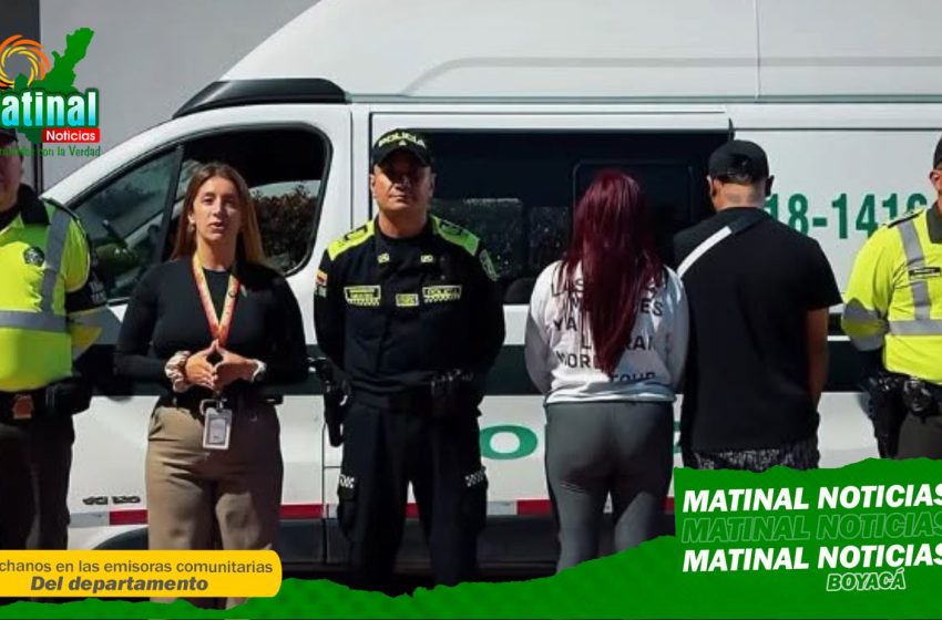  Capturan a dos personas con 10 kilogramos de marihuana durante operativo de control en Paipa