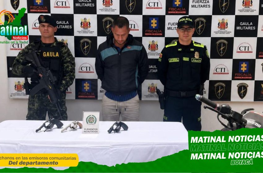  Capturado en flagrancia un presunto responsable de hurto a mano armada en una joyería de Chiquinquirá, Boyacá