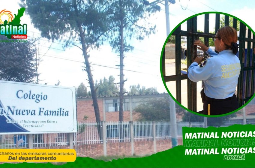  Colegios oficiales de Duitama no tendrían servicio de celaduría durante dos semanas por demora en la renovación de los contratos